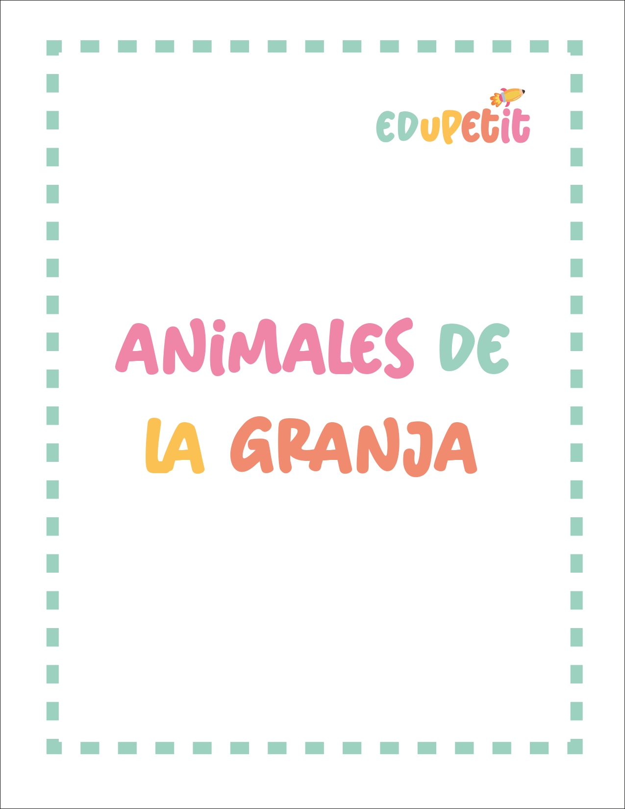 ACTIVIDADES DE ANIMALES DE LA GRANJA 